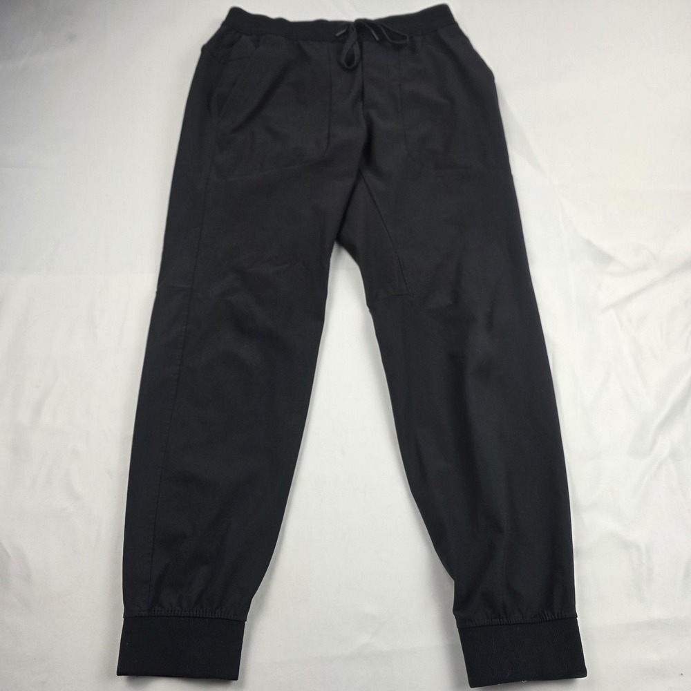 Lululemon Joggers Pants Mens Medium Black Stretch Cuff Zip Pocket LM5S74SE4021